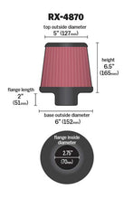Load image into Gallery viewer, K&amp;N RX-4870 Universal X-Stream Clamp-On Air Filter