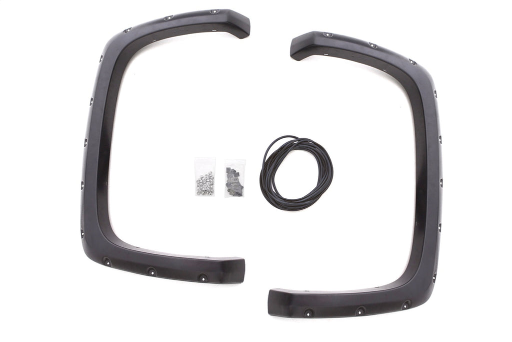 Lund RX103TB Rivet Style Fender Flare Set for Select Chevrolet Silverado 1500, Chevrolet Silverado Classic, Chevrolet Silverado HD, Chevrolet Silverado HD Classic, Chevrolet Silverado 2500, Chevrolet Silverado HD, Chevrolet Silverado HD Classic,