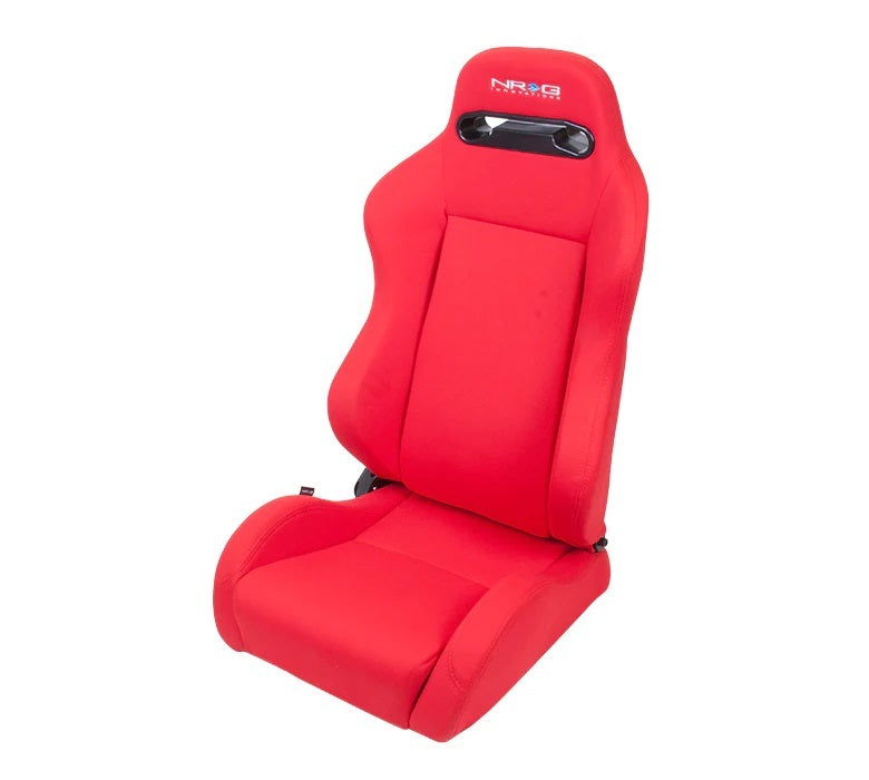 NRG INNOVATION RSC-210L/R Seat Type-R  Reclinable Red Cloth w/Red Stich