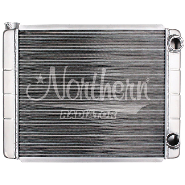 Race-Pro-Radiator---26-X-19-Gm-Double-Pass-With-Threaded-Inlet-Connection