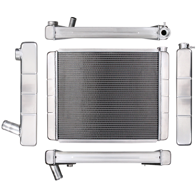 Race-Pro-Radiator---26-X-19-Gm-Double-Pass-With-Threaded-Inlet-Connection