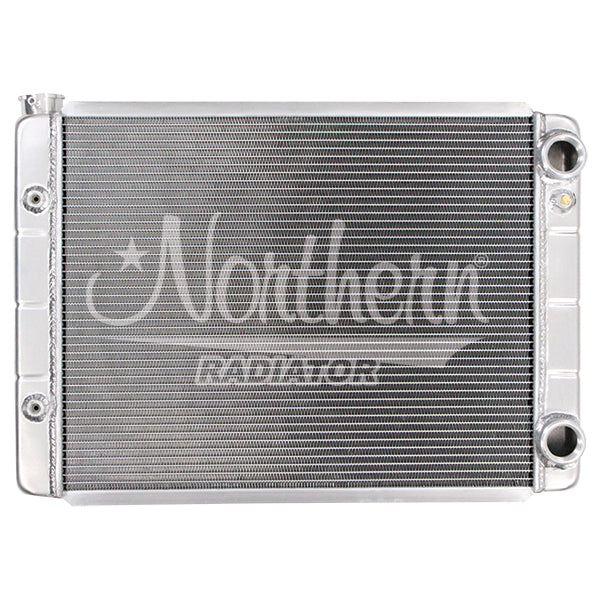 Race-Pro-Radiator---28-X-19-Double-Pass-Ls-Conversion-With-Threaded-Connections