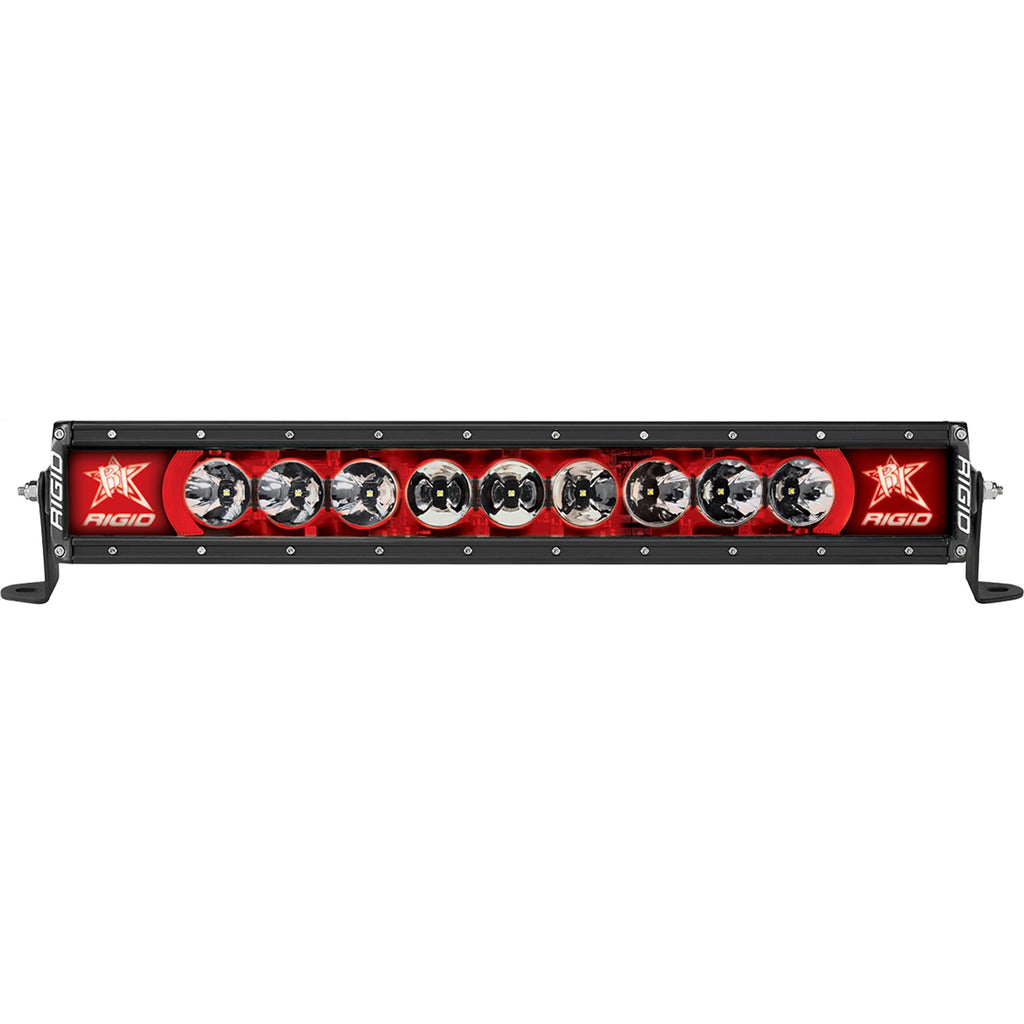 Radiance-Plus-Led-Light-Bar,-Broad-Spot-Optic,-20-Inch-With-Red-Backlight