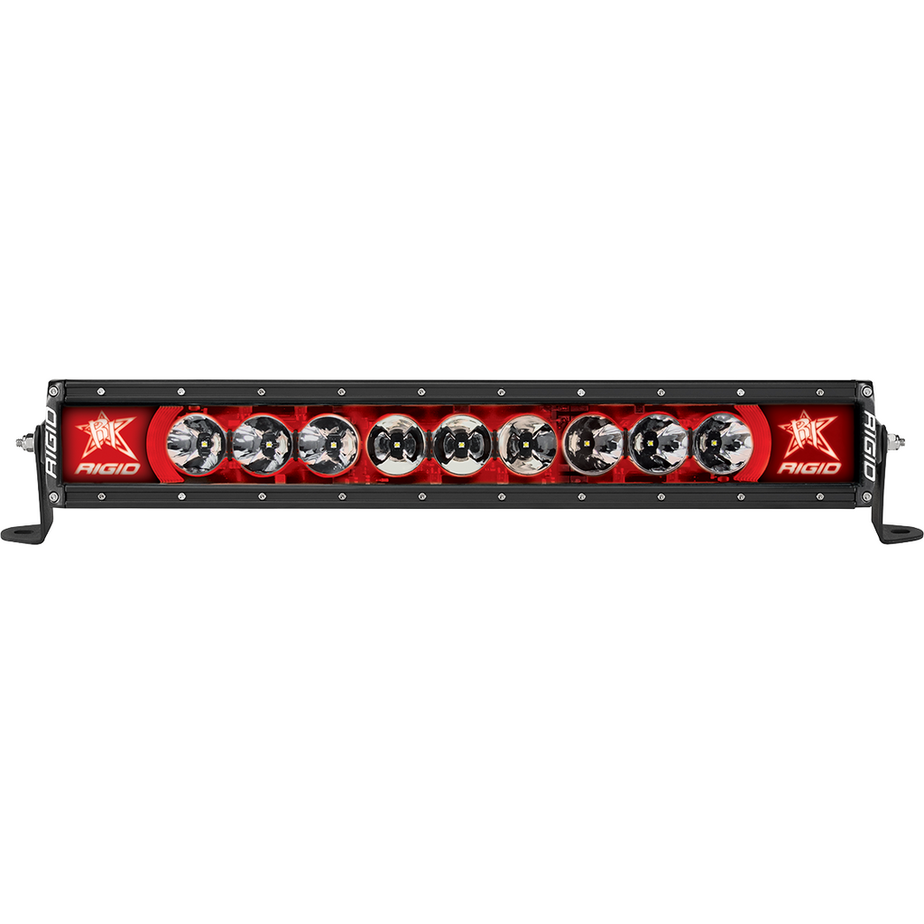 Radiance-Plus-Led-Light-Bar,-Broad-Spot-Optic,-20-Inch-With-Red-Backlight