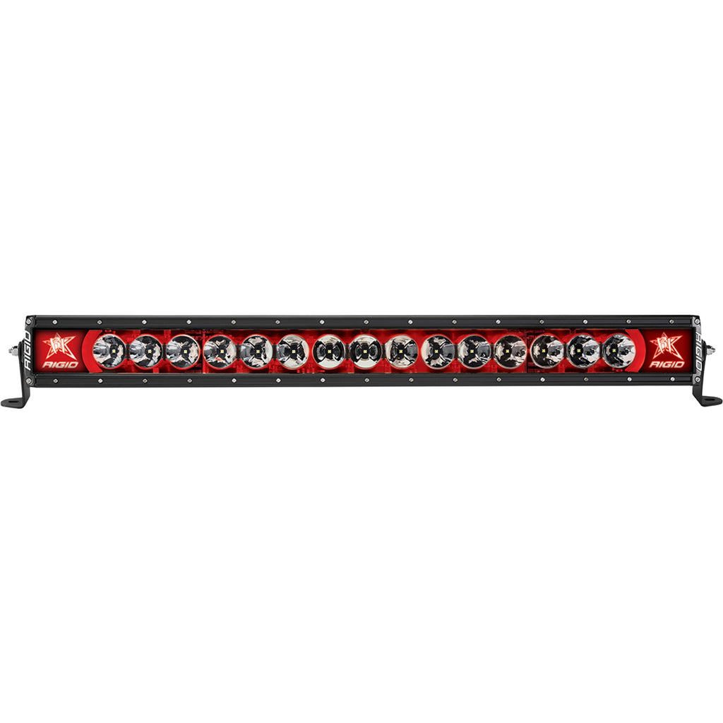 Radiance-Plus-Led-Light-Bar,-Broad-Spot-Optic,-30-Inch-With-Red-Backlight
