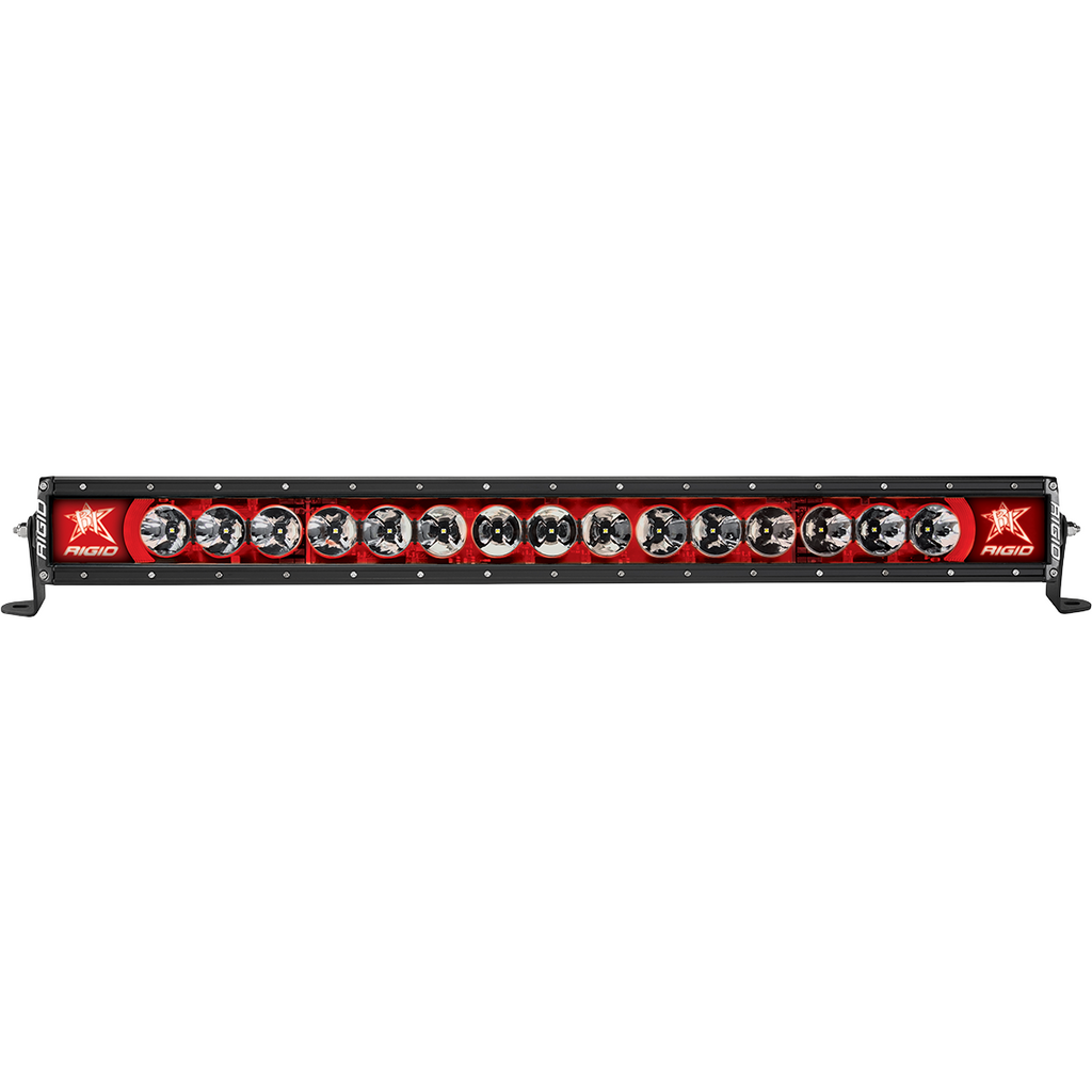 Radiance-Plus-Led-Light-Bar,-Broad-Spot-Optic,-30-Inch-With-Red-Backlight