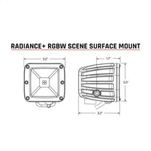 Load image into Gallery viewer, Rigid Industries 682053 Radiance+Scene RGBW Surface Mount ; Pair