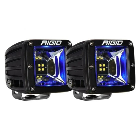 Radiance-Scene-Light-WBlue-Backlight,-Surface-Mount,-Black-Housing,-Pair