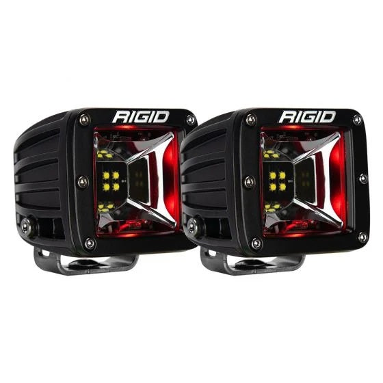 Radiance-Scene-Light-WRed-Backlight,-Surface-Mount,-Black-Housing,-Pair