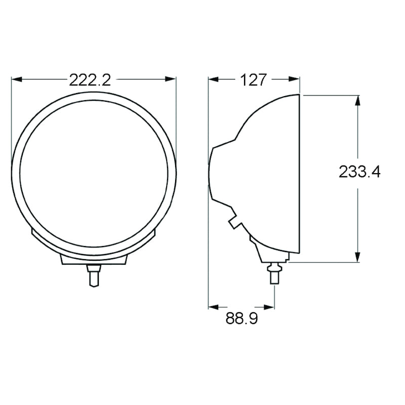 Rallye-4000-Series-Chrome-Euro-Beam-12V-Halogen-Lamp-With-Position-Lamp
