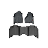 Rough Country M-31430 RAM 2500 Heavy Duty Floor Mats Front/Rear Crew Cab Bucket Seats For 19-Pres RAM 2500