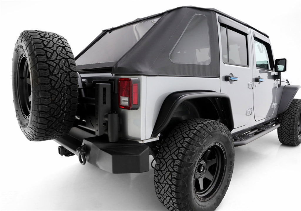 Rampage 88737 SRS Side Bar Rock Crawler Style for Select Jeep Wrangler, Jeep Wrangler JK
