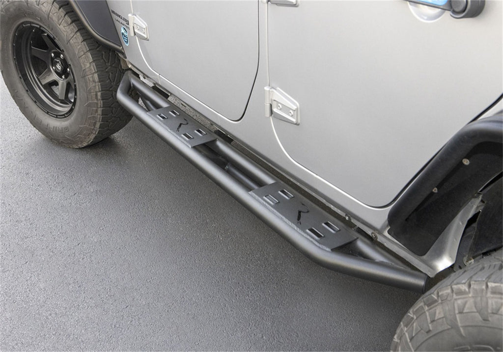 Rampage 88737 SRS Side Bar Rock Crawler Style for Select Jeep Wrangler, Jeep Wrangler JK