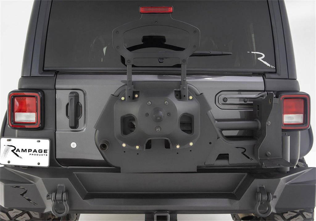 Rampage 9950917 Trail Guard Tire Carrier for Select Jeep Wrangler