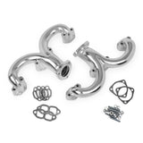 Flowtech 11704-2FLT  Rams Horn Exhaust Manifolds - Chrome