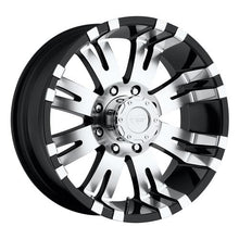 Load image into Gallery viewer, Raven-Gloss-Black-Machined-18X9.5-8X6.5-4.5Bs-Offset--19Mm-Cap-PN-7515041