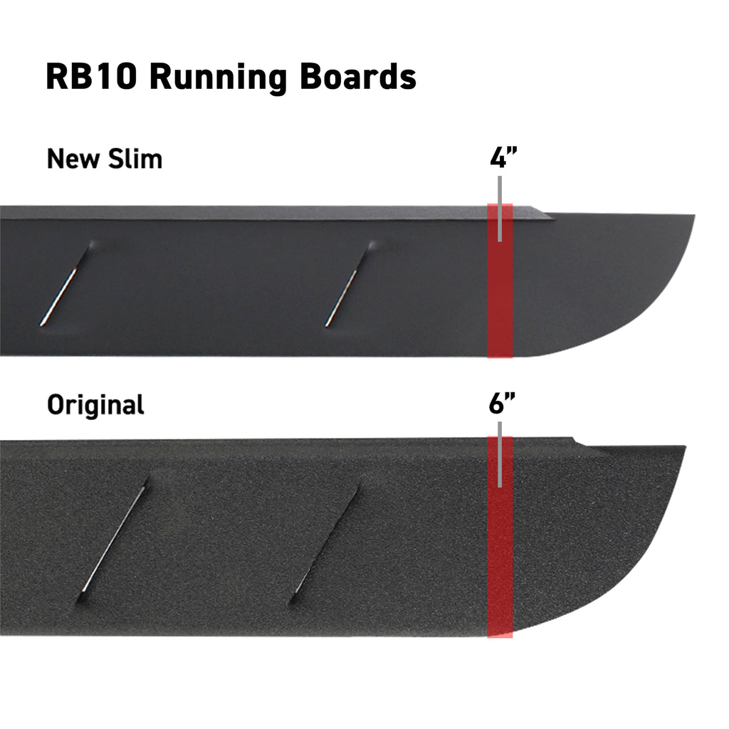 Rb10-Slim-Running-Boards---Universal-87In.---Bedliner-Coating