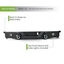 Load image into Gallery viewer, Rbdr2-03-10-21-Ram-25003500-Rear-Bumper-With-Corner-Footsteps-And-Led-Lights