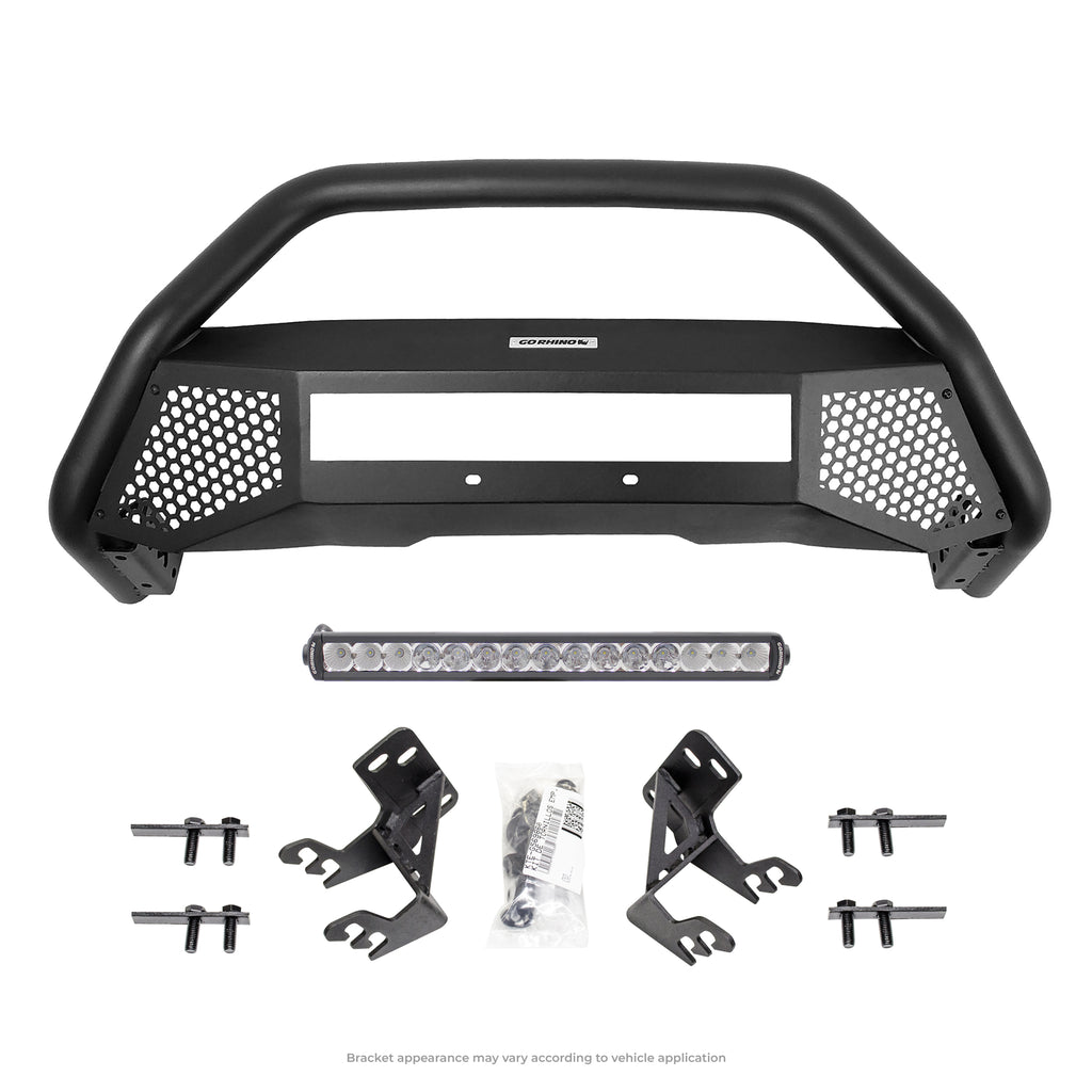 Rc4-Lr-Bull-Bar-With-Mounting-Brackets,-Single-Row-20-Light-Bar-Kit
