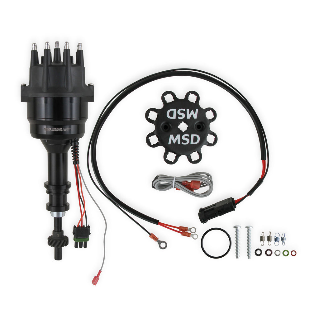 Ready-To-Run-Black-Marine-Distributor-Ford-351C-460,-Steel-Gear