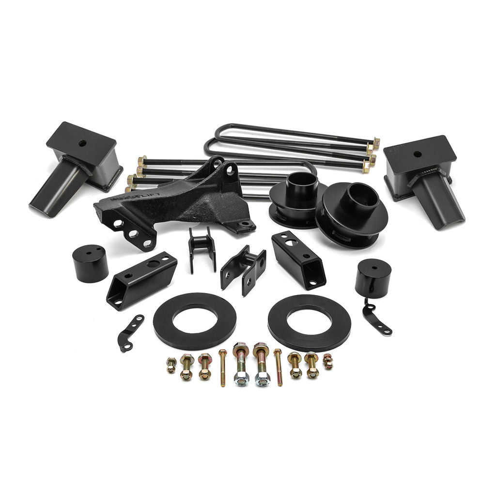 Readylift-2.5-Lift-Kit-With-4-Flat-Rear-Blocks;-17-23-Super-Duty-Gas-Or-Diesel-With-2-Piece-Driveshaft