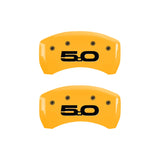 MGP 10203RM52YL Rear Set of 2: Yellow finish, Black Mustang / 5.0 (2015)