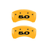 MGP 10010RM50YL Rear Set of 2: Yellow finish, Black Mustang / 5.0 (2011)