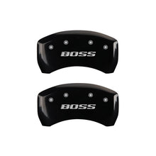 Load image into Gallery viewer, Rear-Set-2-Caliper-Covers-Engraved-Rear-Boss-Black-Finish-Silver-Ch