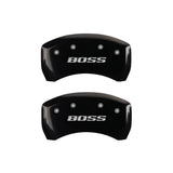 MGP 10010RBSSBK Rear Set of 2: Black finish, Silver BOSS (Rear Only)