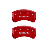 MGP 10010RBSSRD Rear Set of 2: Red finish, Silver BOSS (Rear Only)