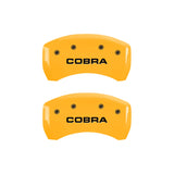 MGP 10010RCOBYL Rear Set of 2: Yellow finish, Black COBRA