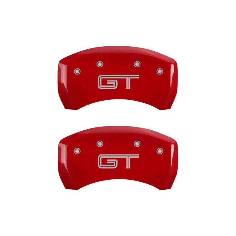 Rear-Set-2-Caliper-Covers-Engraved-Rear-S197Gt-Red-Finish-Silver-Ch