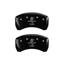 Load image into Gallery viewer, Rear-Set-2-Caliper-Covers-Engraved-Rear-Tiffany-Snake-Black-Finish-Silver-Ch