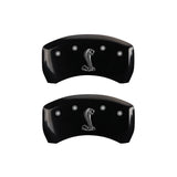 MGP 10203RSNKBK Rear Set of 2: Black finish, Silver Tiffany Snake Logo