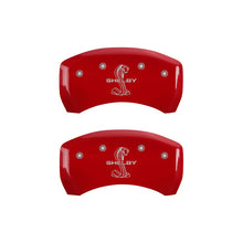 Load image into Gallery viewer, Rear-Set-2-Caliper-Covers-Engraved-Rear-Tiffany-Snake-Red-Finish-Silver-Ch