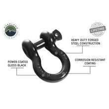 Load image into Gallery viewer, Recovery-Shackle-34-Inch-4.75-Ton-Steel-Gloss-Black-Overland-Vehicle-Systems