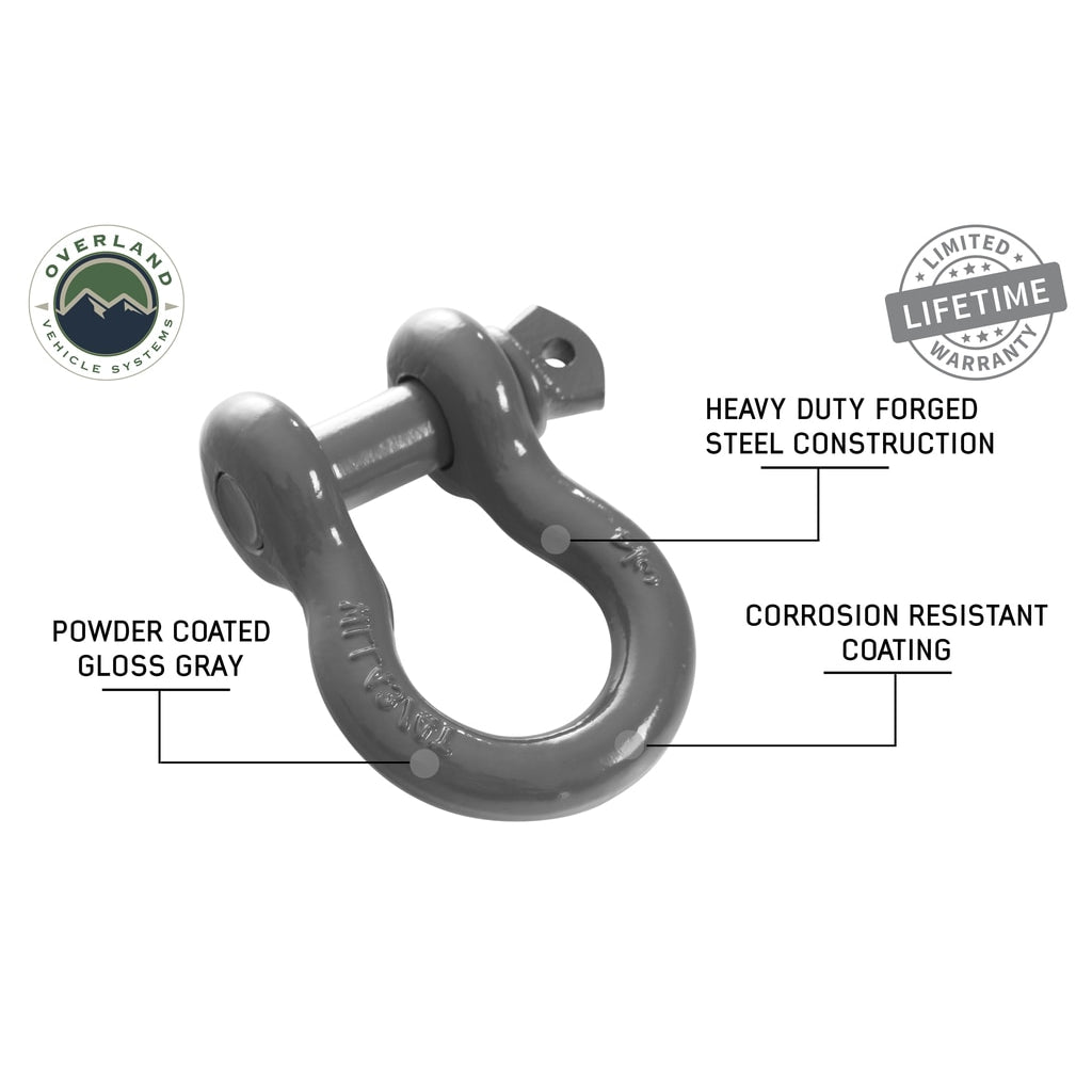 Recovery-Shackle-34-Inch-4.75-Ton-Gray-Universal-Overland-Vehicle-Systems
