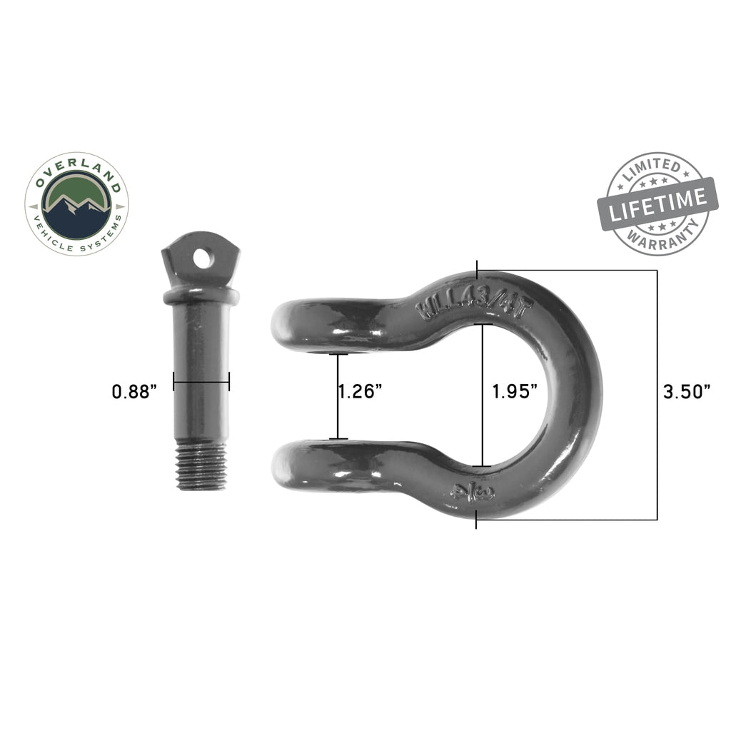 Recovery-Shackle-34-Inch-4.75-Ton-Gray-Universal-Overland-Vehicle-Systems