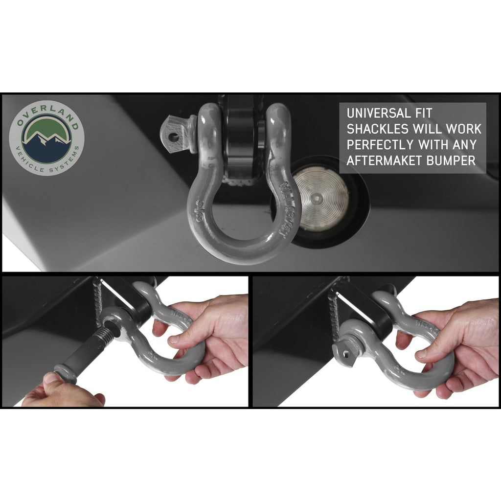 Recovery-Shackle-34-Inch-4.75-Ton-Gray-Universal-Overland-Vehicle-Systems