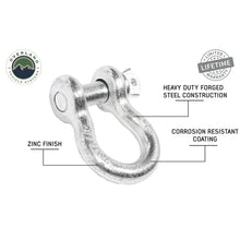 Load image into Gallery viewer, Recovery-Shackle-34-Inch-4.75-Ton-Steel-Zinc-Overland-Vehicle-Systems