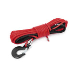 Rough Country RS161 Red 1/4 Inch Synthetic Winch Rope UTV, ATV