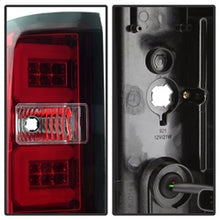 Load image into Gallery viewer, Red-Clear-Light-Bar-Led-Taillights-;-16-18-Silverado-1500-16-19-25003500-;-For-Models-With-Factory-Led-Taillights