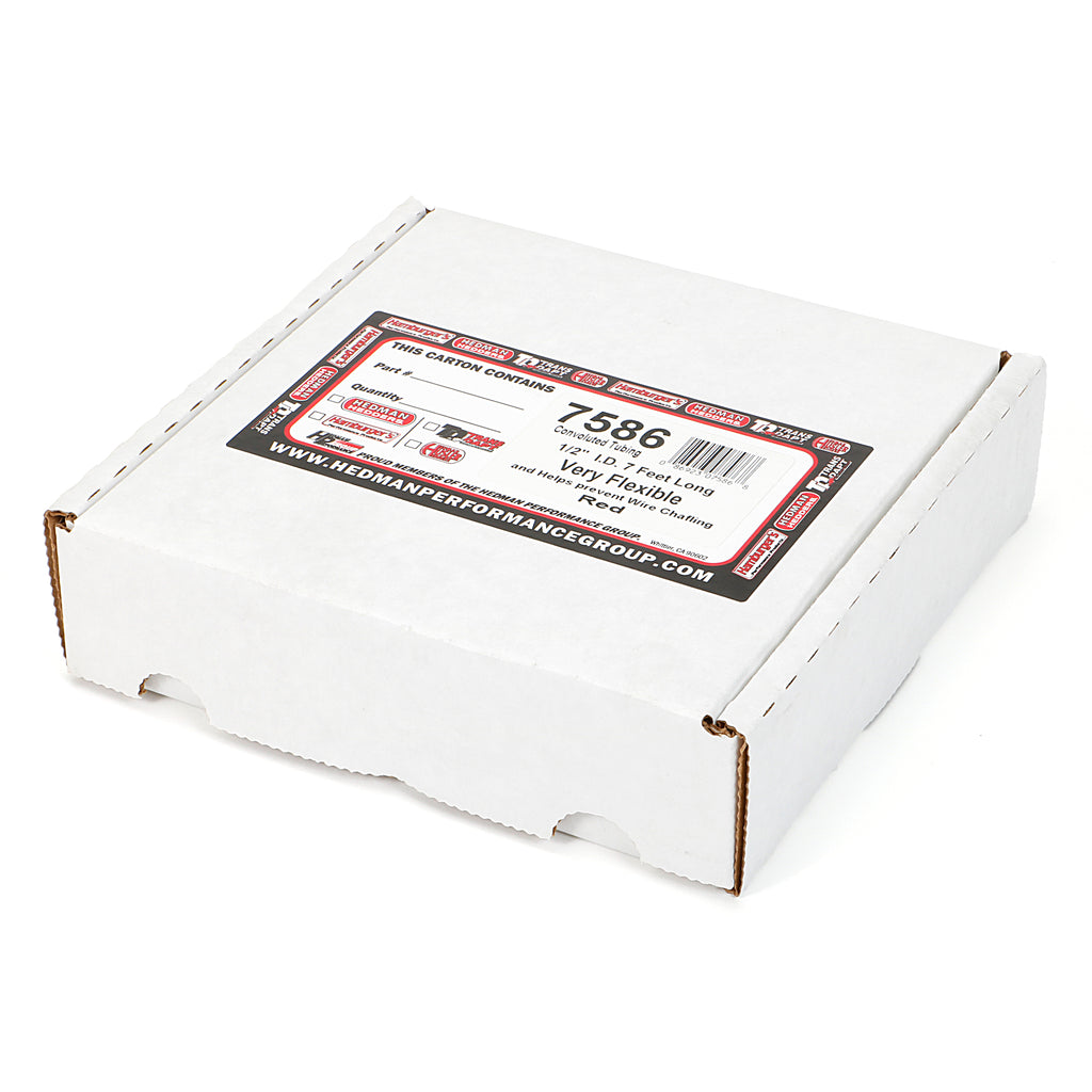 Red-Wire-Harness;-Convoluted;-12-In.-Diameter--(7-Ft)