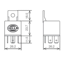 Load image into Gallery viewer, Relay-Mini-Iso-5P-12V-Spst-D87-Dio-Bkt