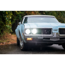 Load image into Gallery viewer, Retrobright-Led-Headlight-5.75In-Round-Modern-White-Lens