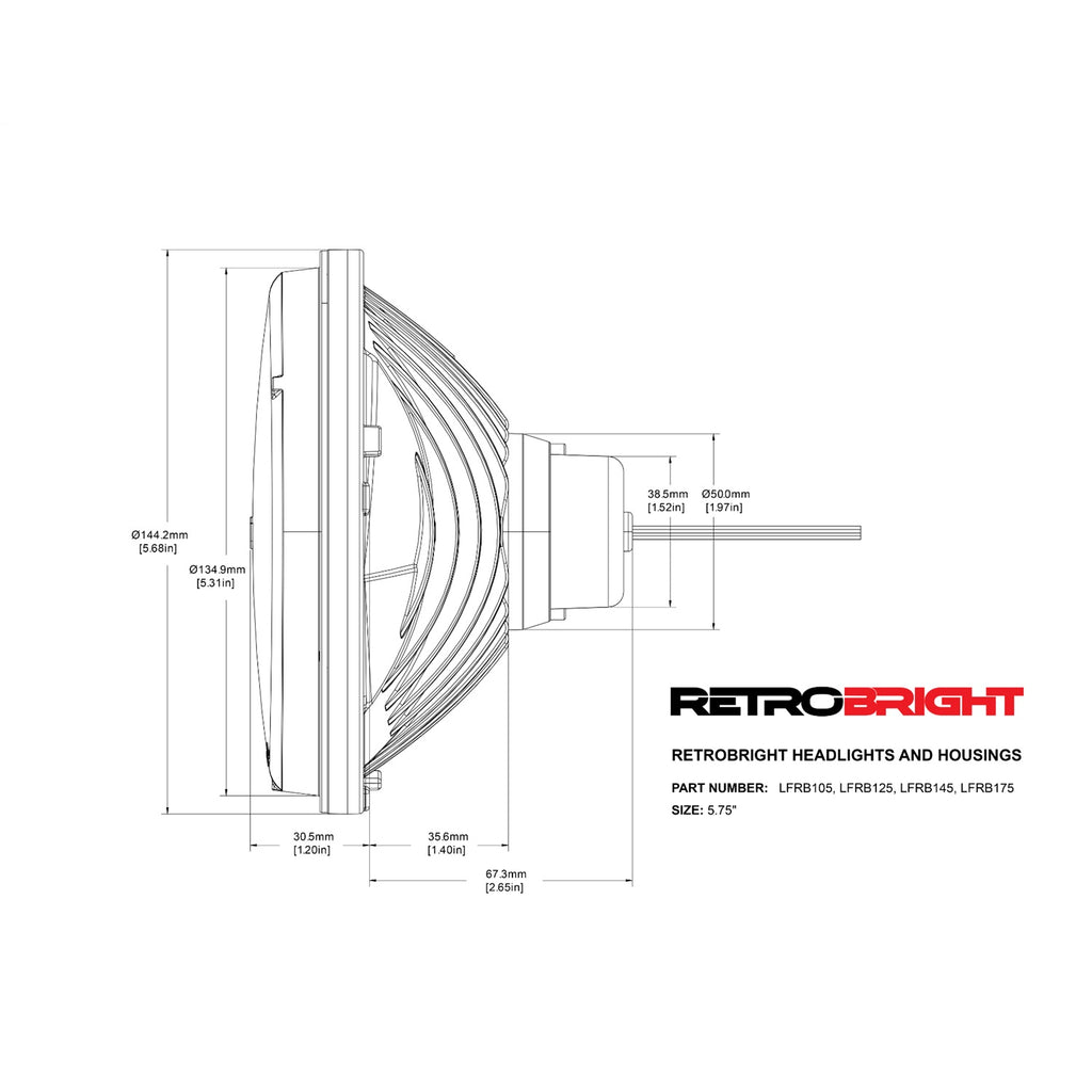 Retrobright-Led-Headlight-5.75In-Round-Classic-White-Lens
