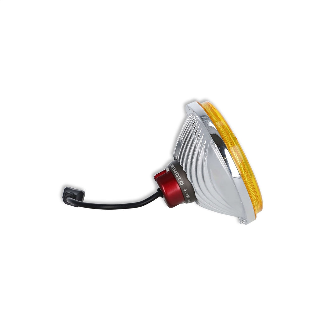 Retrobright-Led-Headlight-5.75In-Round-Yellow-Lens