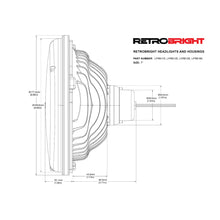 Load image into Gallery viewer, Retrobright-Led-Headlight-7In-Round-Yellow-Lens