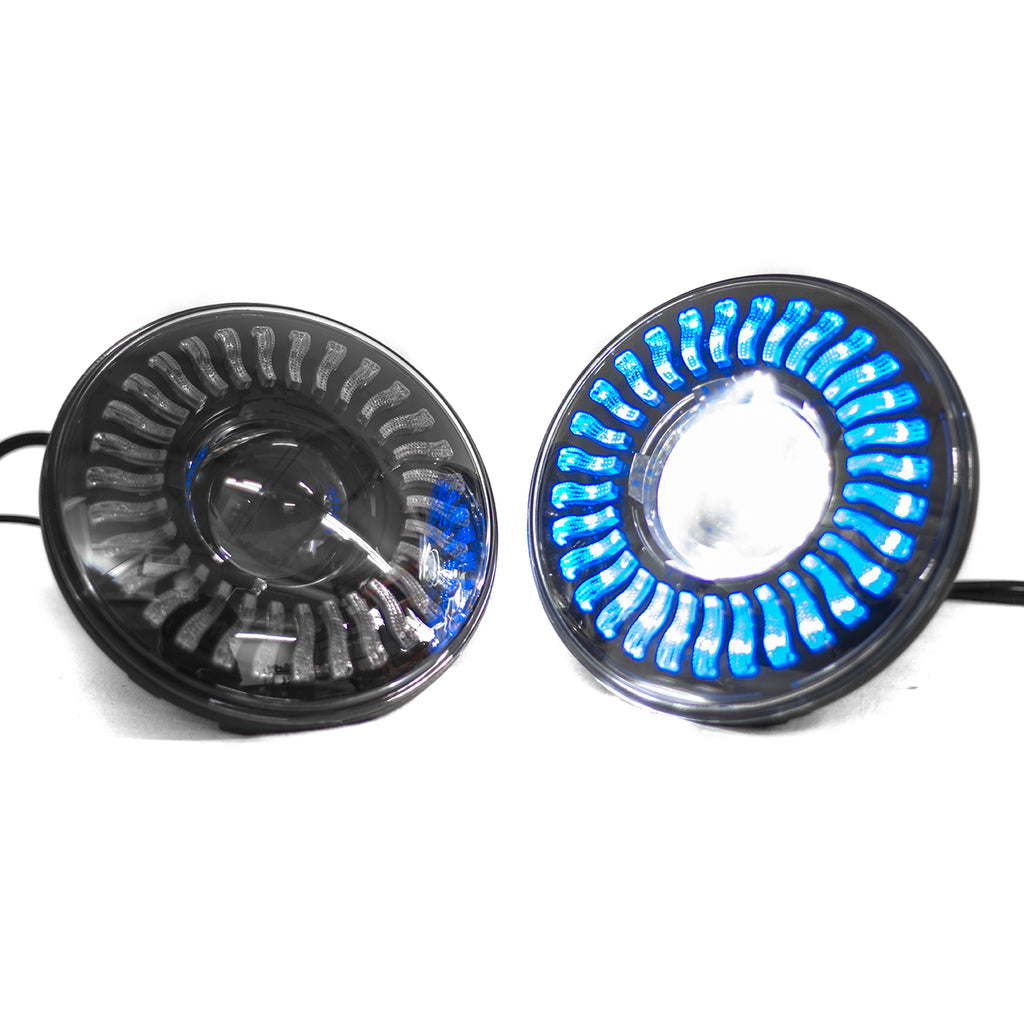 Rgb-Bluetooth-Headlight-Kit-With-Projector-High-And-Low-Beam