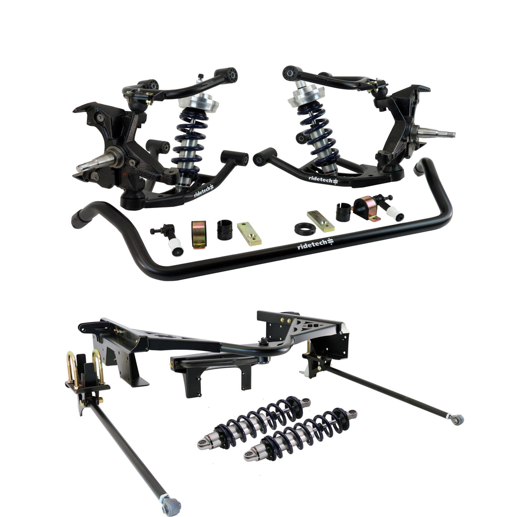 Ridetech-88-98-Chevy-C1500-2Wd-Coilover-Suspension-System-W-Hd-Drop-Spindles